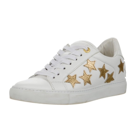 Zadig et Voltaire white trainers with gold stars ⭐️ - Picture 2 of 5